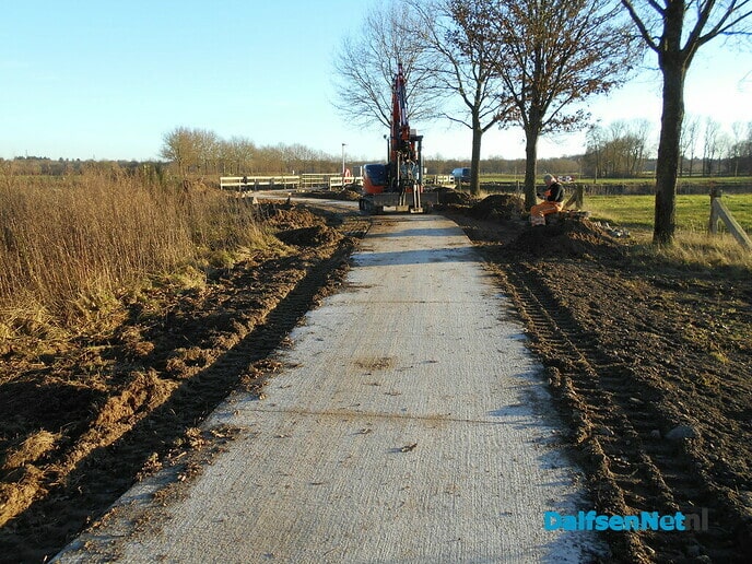 Het fietspad is bijna klaar