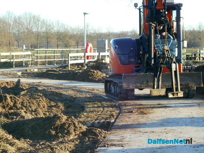 Het fietspad is bijna klaar