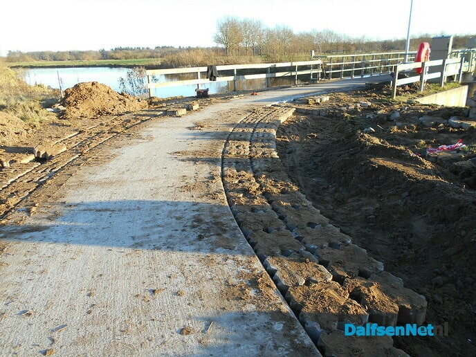 Het fietspad is bijna klaar