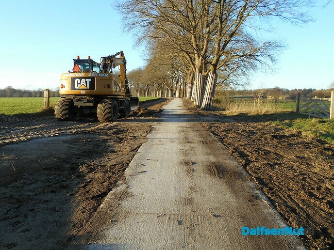 Het fietspad is bijna klaar
