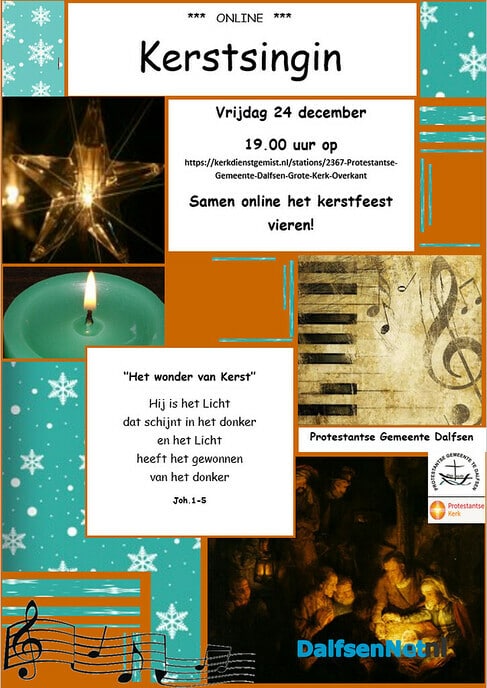 Vanavond online Kerst Singin vanuit Grote Kerk - Foto: Ingezonden foto