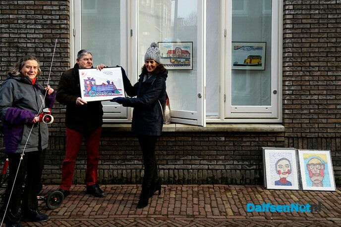 Geraldino Laros exposeert bij Albert Heijn Dalfsen - Foto: Paul Scholten