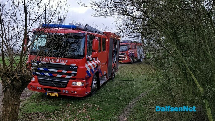 Woningbrand aan Lageweg in Heino - Foto: Niels Jansen