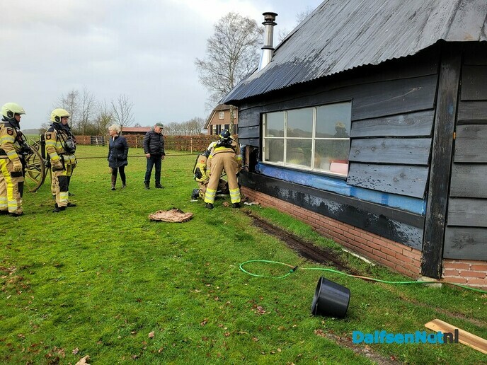 Woningbrand aan Lageweg in Heino - Foto: Niels Jansen