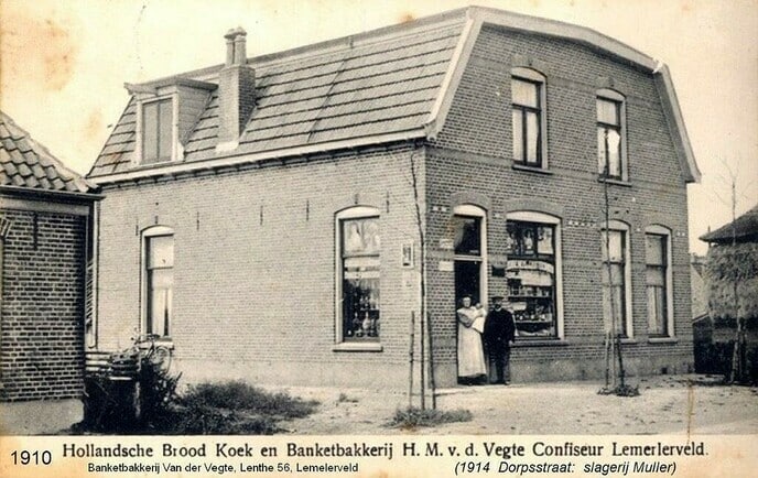 Brood- en koekwinkel 1910 in Lemelerveld - Foto: Ingezonden foto