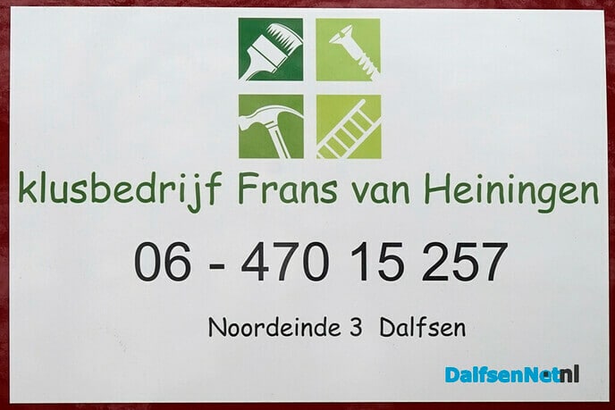 Klusbedrijf Frans van Heiningen - Foto: Paul Scholten