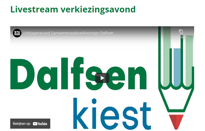 Livestream verkiezingsavond