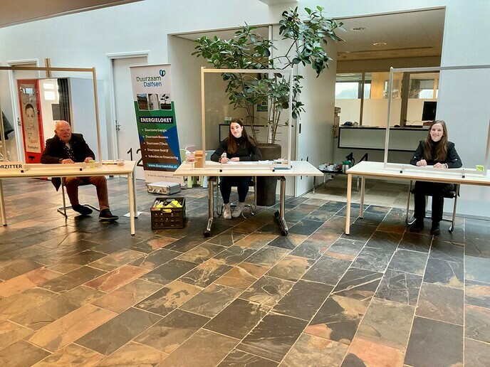 Beeld van een stemlokaal - Foto: Gemeente Dalfsen