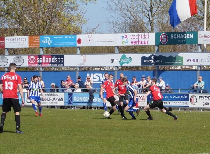USV verdient bonuspunt tegen HODO - Foto: Ingezonden foto
