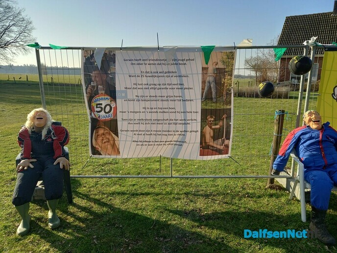 Veurzitter  Sallands Bakfeest Gerwin Visscher heeft abraham op bezoek!! - Foto: Ingezonden foto
