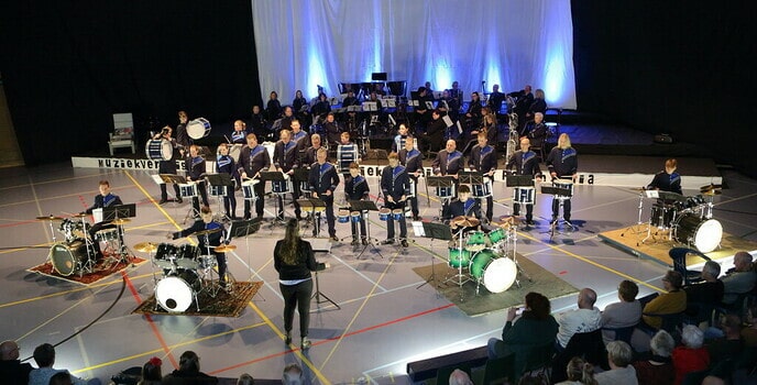 Sporthal weer gevuld met muziek door Polyhymnia - Foto: Ingezonden foto