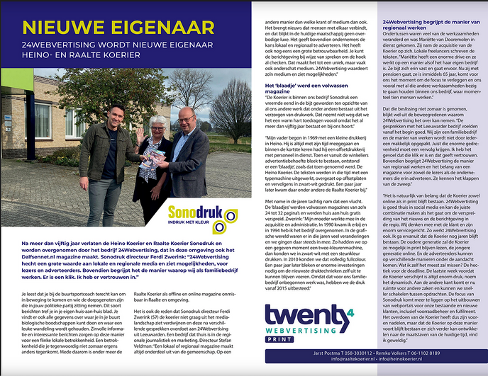 DalfsenNet magazine krijgt er 2 broertjes bij