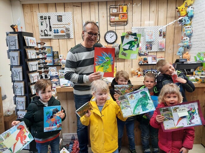 Winnaars dino kleurwedstrijd Lindenburg - Foto: Ingezonden foto