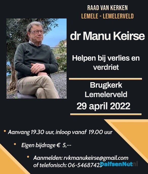 Lezing Manu Keirse - Foto: Ingezonden foto
