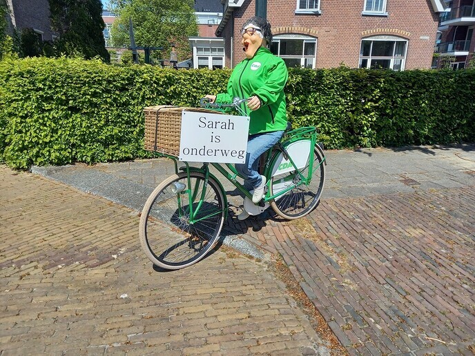 Sarah is onderweg