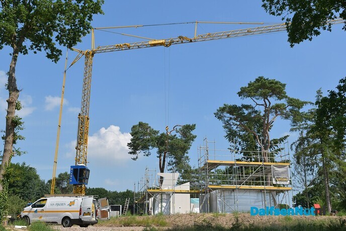 De bouw van het 2 huis op park ’t Holt gestart - Foto: Johan Bokma