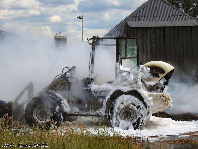 Shovel uitgebrand
