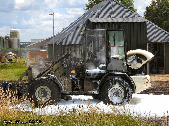 Shovel uitgebrand