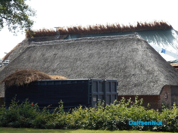 Voortgang riet dekken
