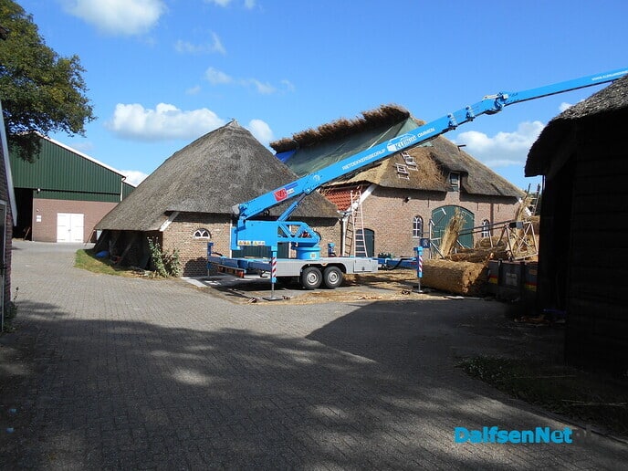 Voortgang riet dekken