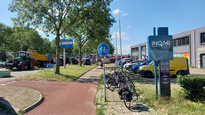 Blokkade AH Zwolle vandaag - Foto: Ingezonden foto