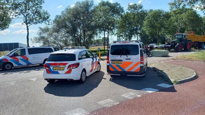 Blokkade AH Zwolle vandaag - Foto: Ingezonden foto