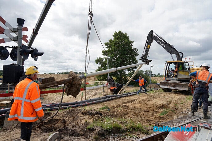 Spoorwegovergang Hessenweg verwijderd - Foto: Paul Scholten
