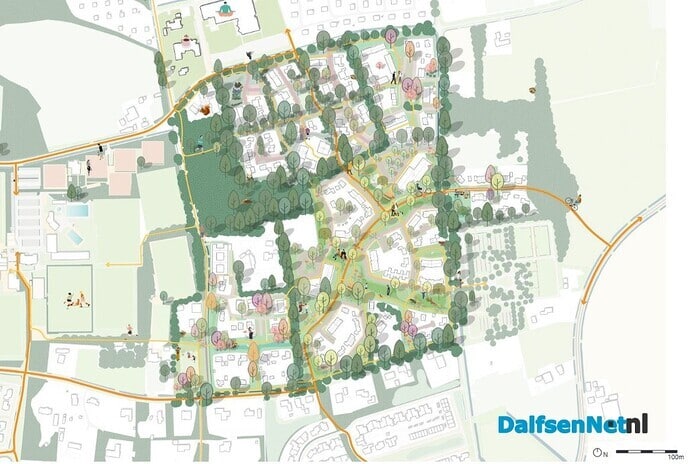 Voorlopig ontwerp nieuwe wijk Dalfsen - Foto: Ingezonden foto
