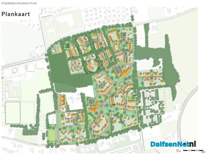 Voorlopig ontwerp nieuwe wijk Dalfsen - Foto: Ingezonden foto
