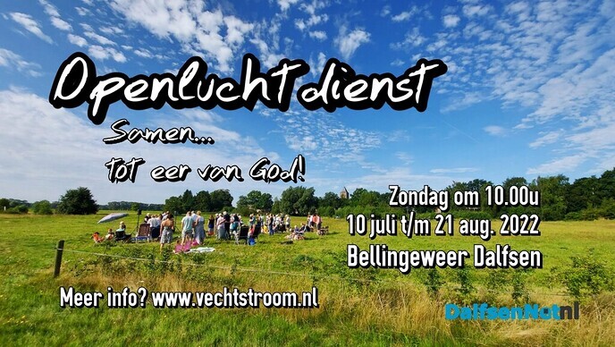 Openluchtdiensten in de Bellingeweer - Foto: Ingezonden foto