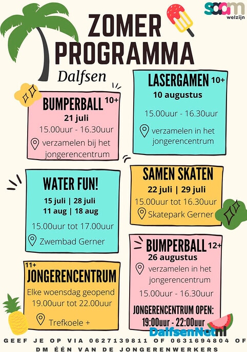 Zomerprogramma jongerenwerk Saam Welzijn - Foto: Paul Scholten
