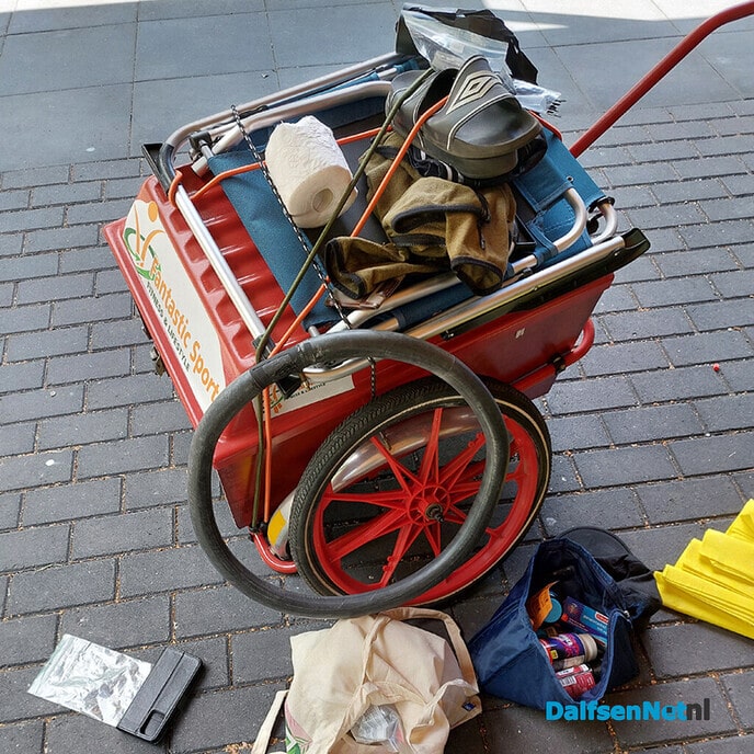 Pech blijft fietser Harry Gruizinga dagelijks achtervolgen - Foto: Ingezonden foto
