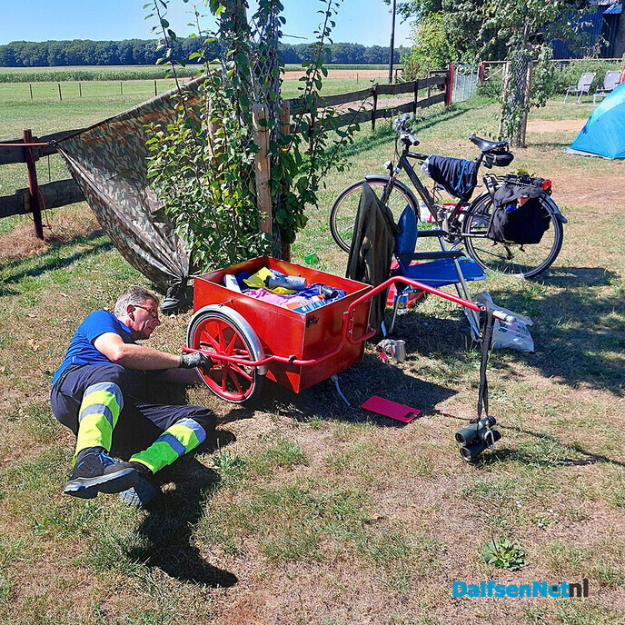 Pech blijft fietser Harry Gruizinga dagelijks achtervolgen - Foto: Ingezonden foto