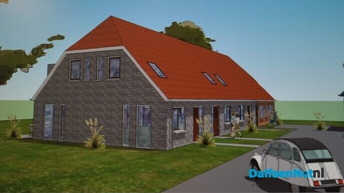 De bouw van 3 huurwoningen De Vlierhof kan van start! - Foto: Ingezonden foto