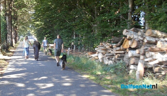 Elke ochtend een wandeling, de dieren gaan ook mee
