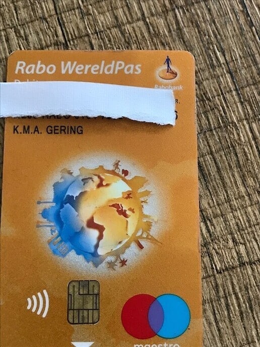 Bankpas gevonden