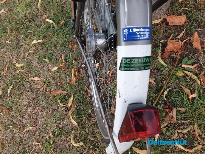 Fiets op het evenemententerrein in Oudleusen - Foto: Ingezonden foto
