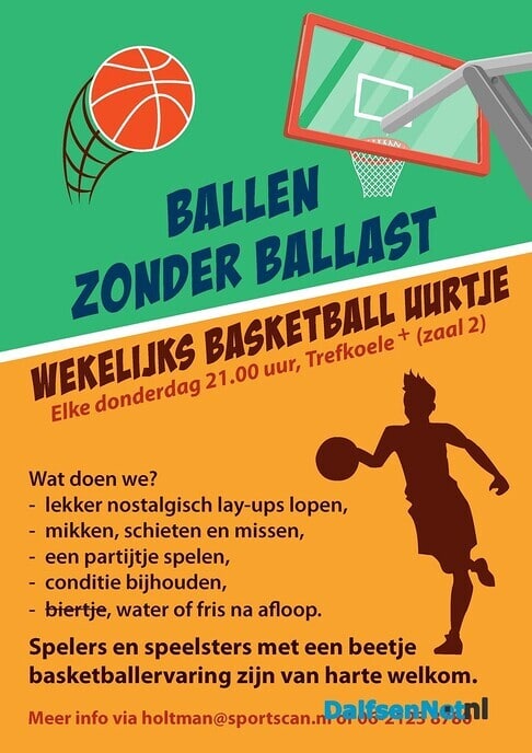 Basketballseizoen start 6 oktober - Foto: Ingezonden foto