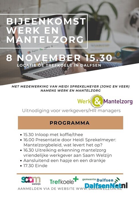 Werkgeversbijeenkomst werk en mantelzorg - Foto: Ingezonden foto