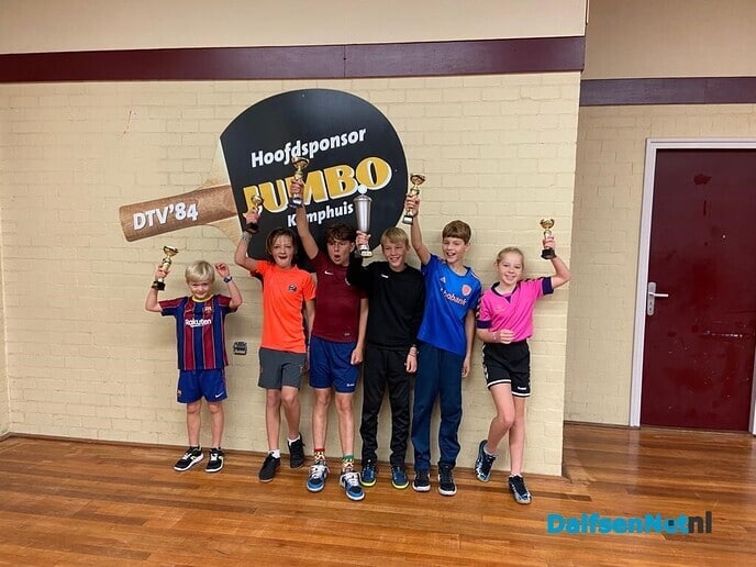 De Polhaar voor het derde jaar op rij de beste tafeltennisschool van Dalfsen! - Foto: Ingezonden foto