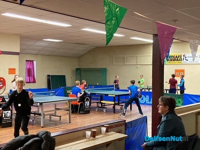 De Polhaar voor het derde jaar op rij de beste tafeltennisschool van Dalfsen! - Foto: Ingezonden foto