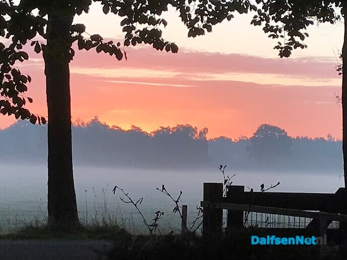 Zo mooi was het aan de Vlierhoekweg vanmorgen …. - Foto: Ingezonden foto
