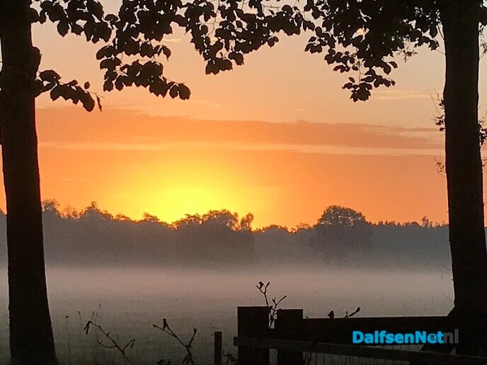 Zo mooi was het aan de Vlierhoekweg vanmorgen …. - Foto: Ingezonden foto