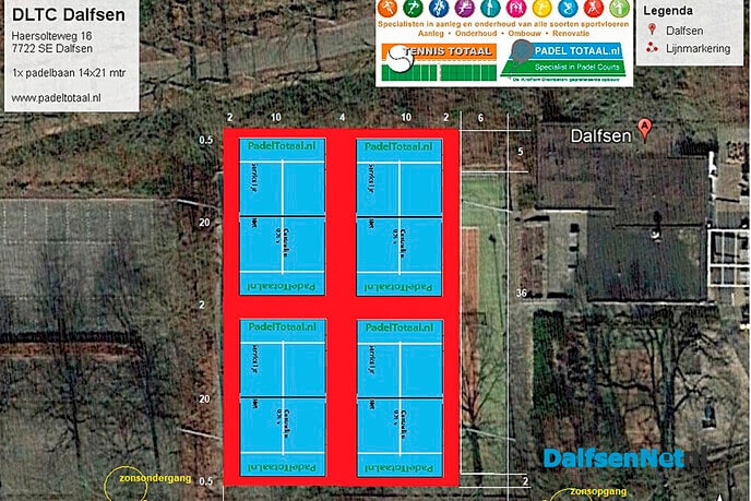 Padelbanen van DLTC Gerner steeds dichterbij - Foto: Paul Scholten