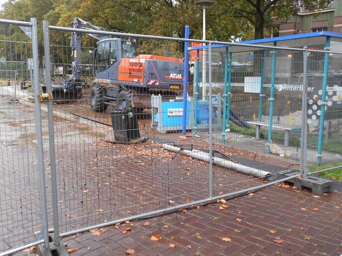 Werk aan gemaal Station Dalfsen