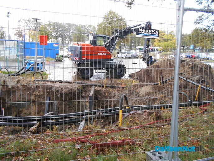Werk aan gemaal Station Dalfsen