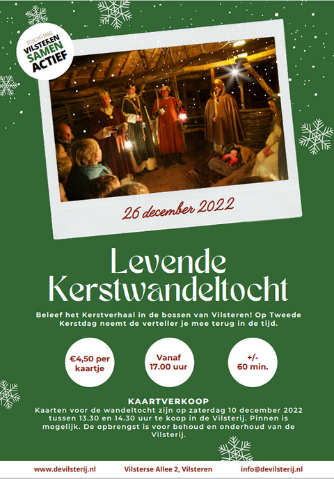 Levende Kerstwandeltocht in Vilsteren