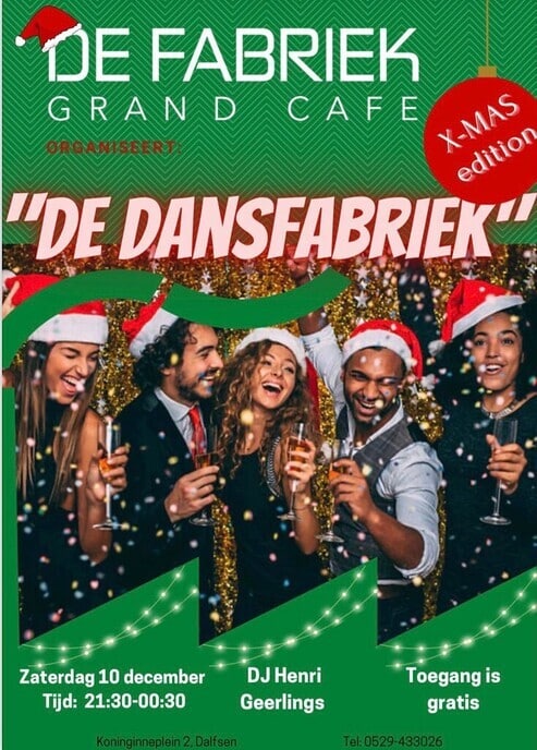 Dans Fabriek: nieuwe (X Mas) editie op 10 december