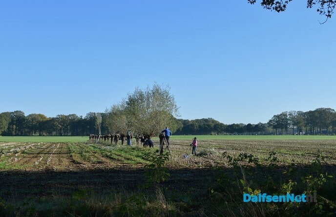 Prachtig weer tijdens de Natuurwerkdag - Foto: Johan Bokma