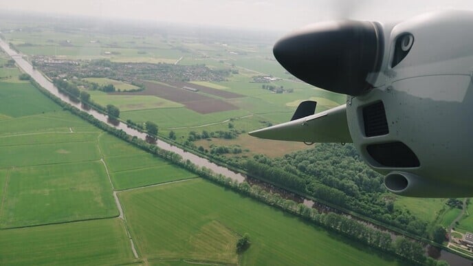 In vogelvlucht schoonmaak van sloten controleren - Foto: Ingezonden foto